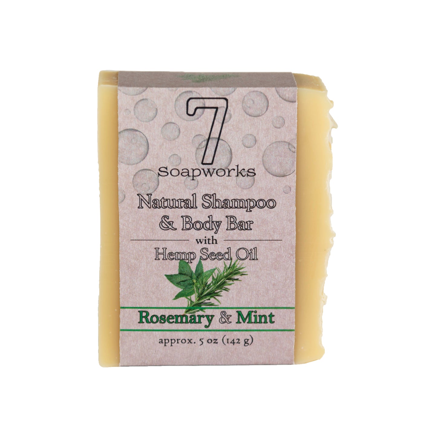 Natural Shampoo & Body Bar - Rosemary & Peppermint