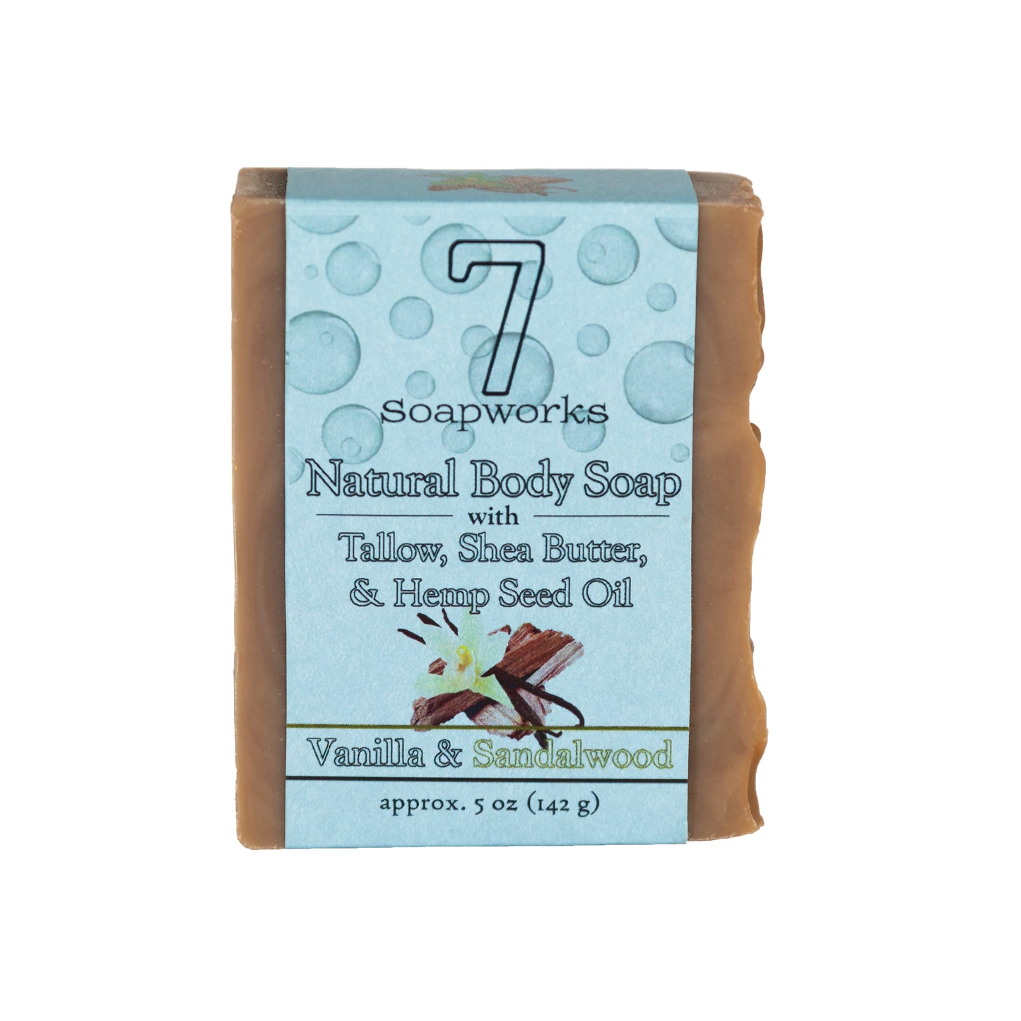 Natural Body Soap - Vanilla & Sandalwood